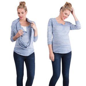 Seraphine Maternity & Nursing Sweater + Infinity Scarf Size XS (2-4)